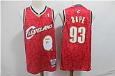 Cavaliers 93 Bape Red 2003 04 Hardwood Classics Jersey,baseball caps,new era cap wholesale,wholesale hats